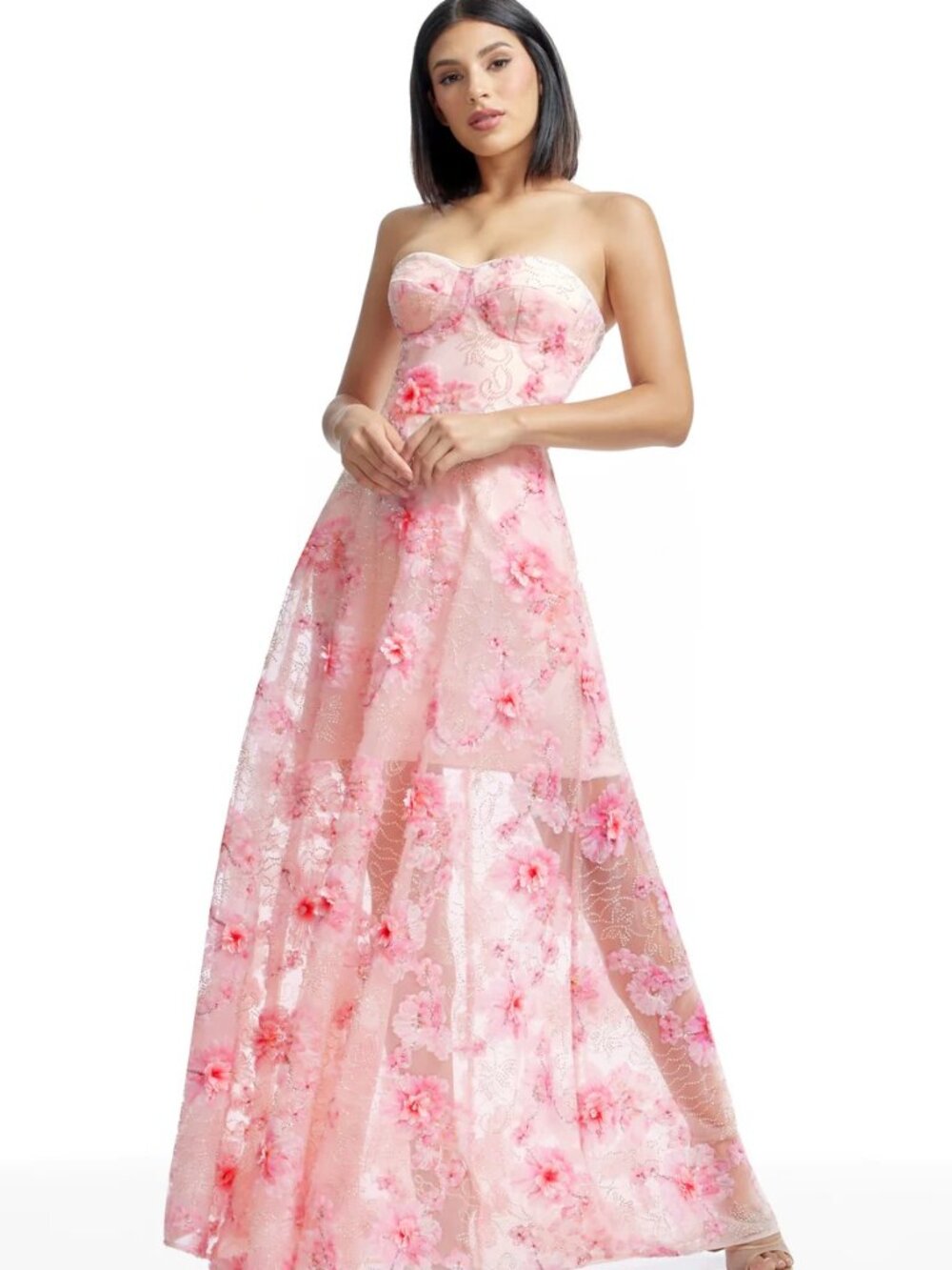 NWT Dress the Population Connor Dress sz S, soft pink